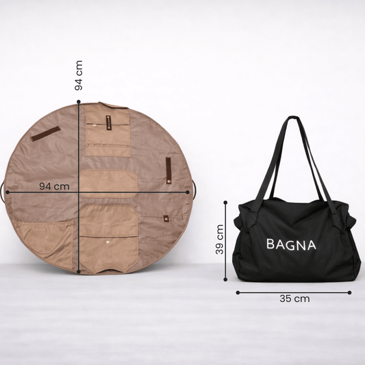 'Best Value' 3 BAGNA Fold - Flat Tote Bags Bundle - BAGNA Tote Tote Bag UAE