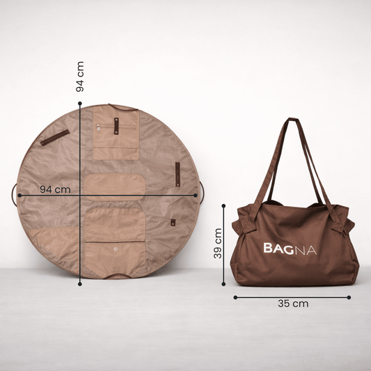 'Best Value' 3 BAGNA Fold - Flat Tote Bags Bundle - BAGNA Tote Tote Bag UAE