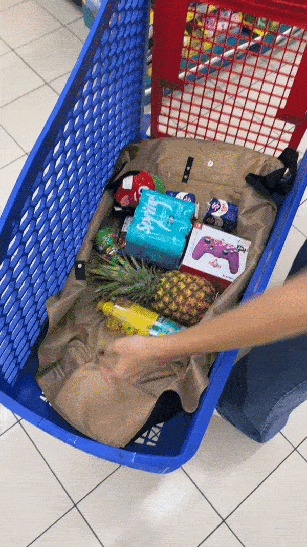 <strong>3. Pull it </strong>— <em>Gather the straps and carry everything out in one lift. Done.</em>