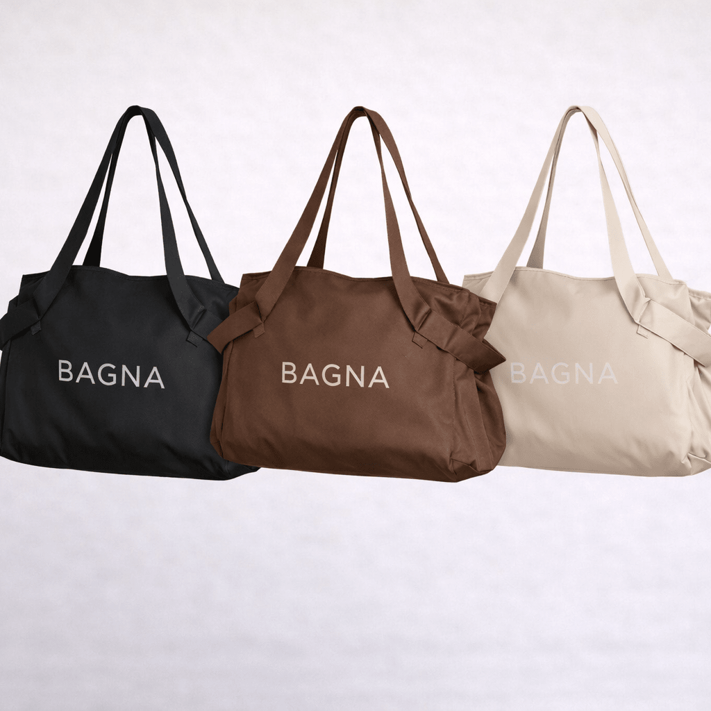 'Best Value' 3 BAGNA Fold - Flat Tote Bags Bundle - BAGNA Tote Tote Bag UAE