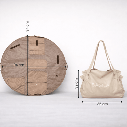 'Best Value' 3 BAGNA Fold - Flat Tote Bags Bundle - BAGNA Tote Tote Bag UAE
