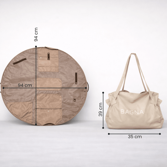 'Best Value' 3 BAGNA Fold - Flat Tote Bags Bundle - BAGNA Tote Tote Bag UAE