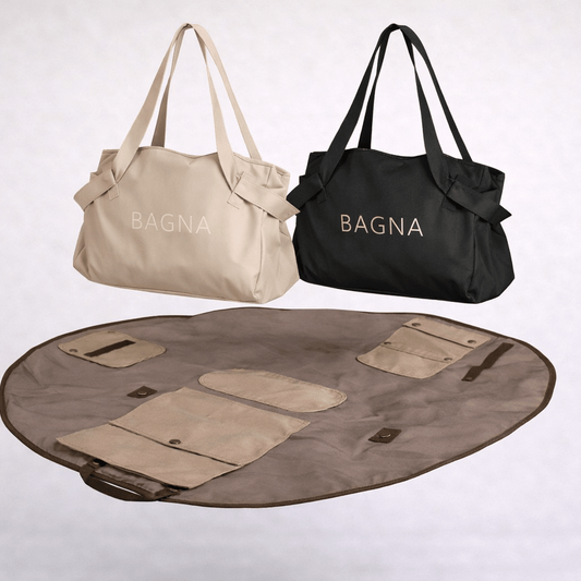 'Most Popular' 2 BAGNA Fold - Flat Tote Bags Bundle - BAGNA Tote Tote Bag UAE